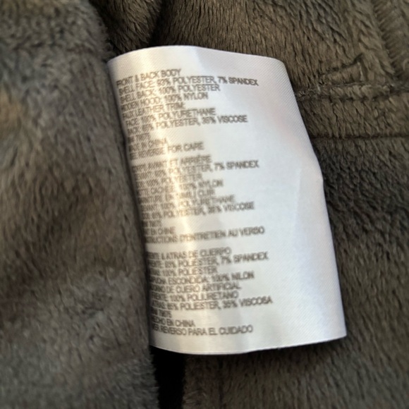 MICHAEL Michael Kors Belted Softshell Jacket in Dark Charcoal Grey Size Small - Picture 6 of 7